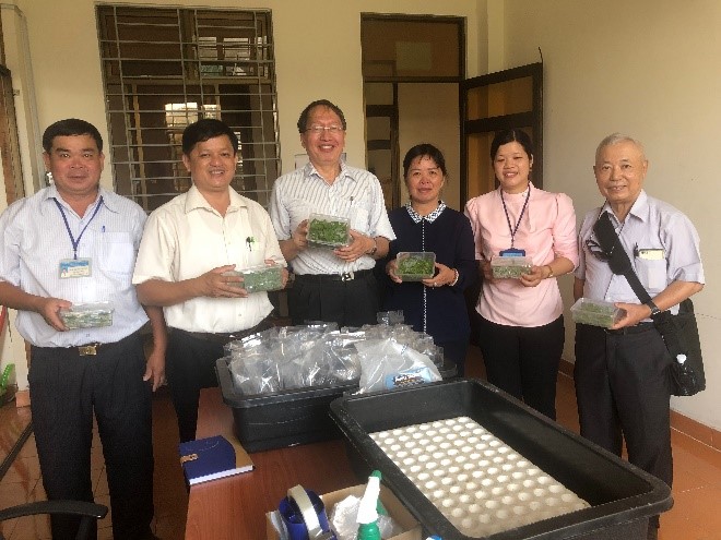 Taiwan TC papaya seedlings successfully air-shipped to Vietnam.